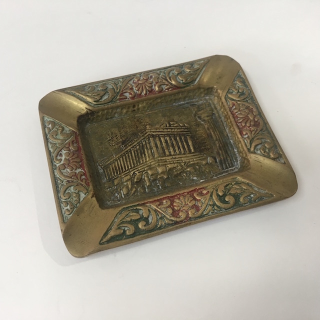 ASHTRAY, Brass Parthenon